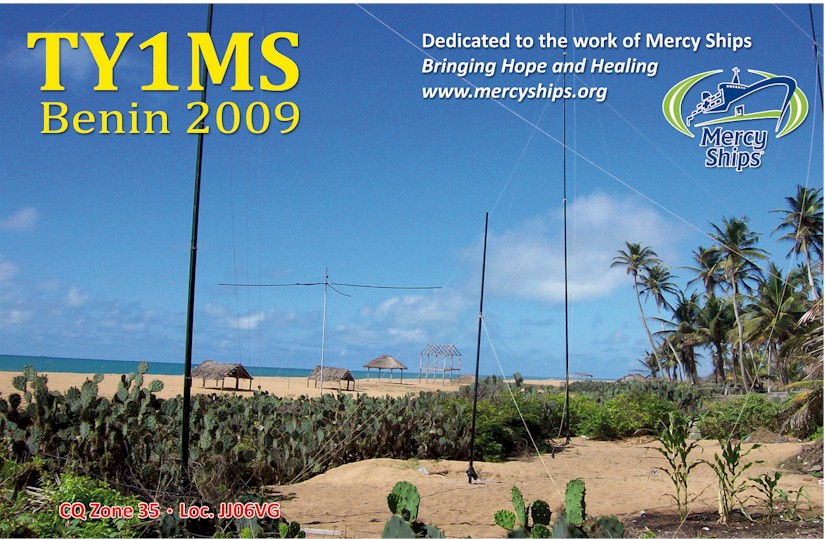 TY1MS QSL card